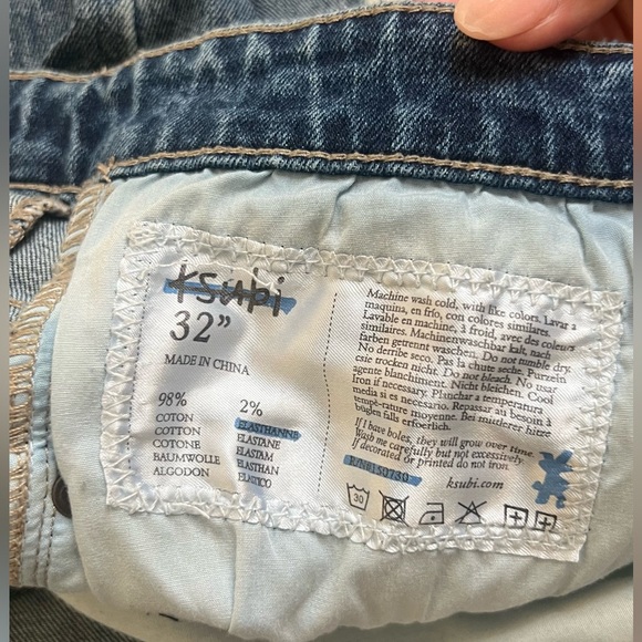 Men’s Ksubi distressed denim jeans SIZE 32 - Picture 2 of 9